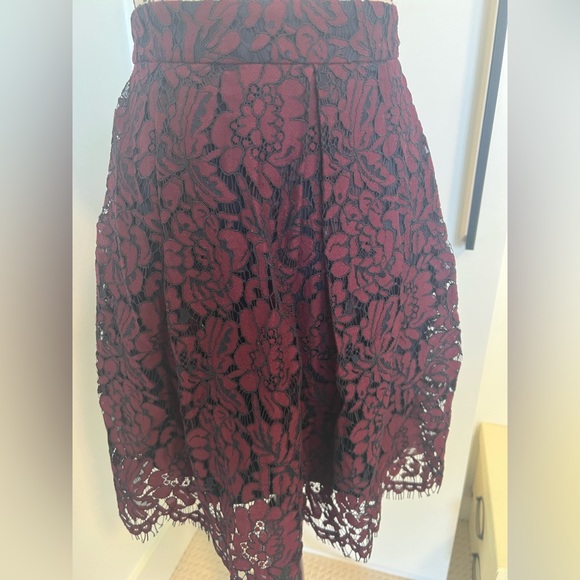 Blue and Red Laced Mini Skirt - Picture 4 of 6